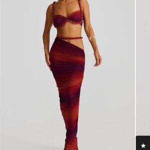 Melani the label ombré skirt set